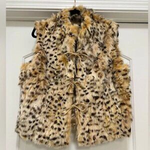 Revue 100% Rabbit Fur Vest‎ New Size L 12